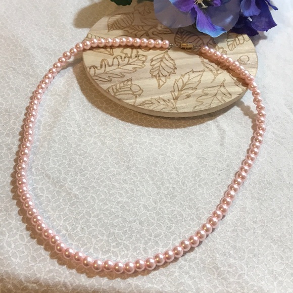 Jewelry - 3 for $25  Handmade Pink pearl necklace